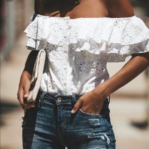 Part of your world eyelet bodysuit